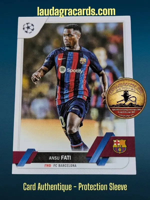 [toppsUEFA23 N° 193] Ansu Fati  FC Barcelona  Carte N° 193