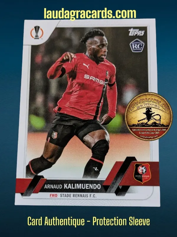 [toppsUEFA23 N° 195] Arnaud Kalimuendo  Stade Rennais F.C.  Carte N° 195