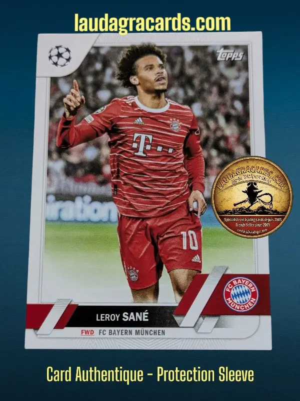[toppsUEFA23 N° 196] Leroy Sané  FC Bayern München  Carte N° 196