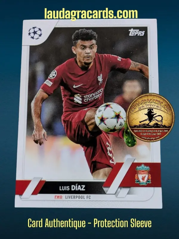 [toppsUEFA23 N° 199] Luis Díaz  Liverpool FC  Carte N° 199