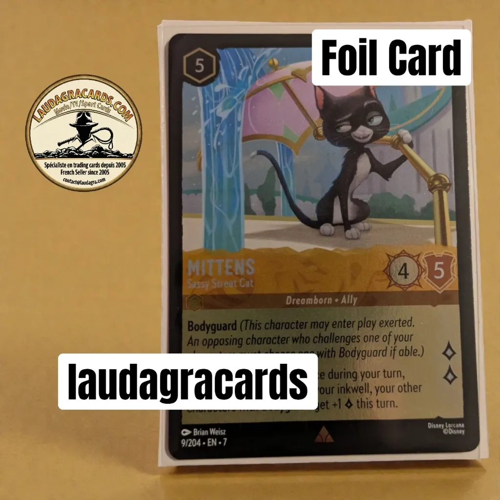 [LORCFOILAZ09] 09  Mittens - Sassy Street Cat  Foil Card