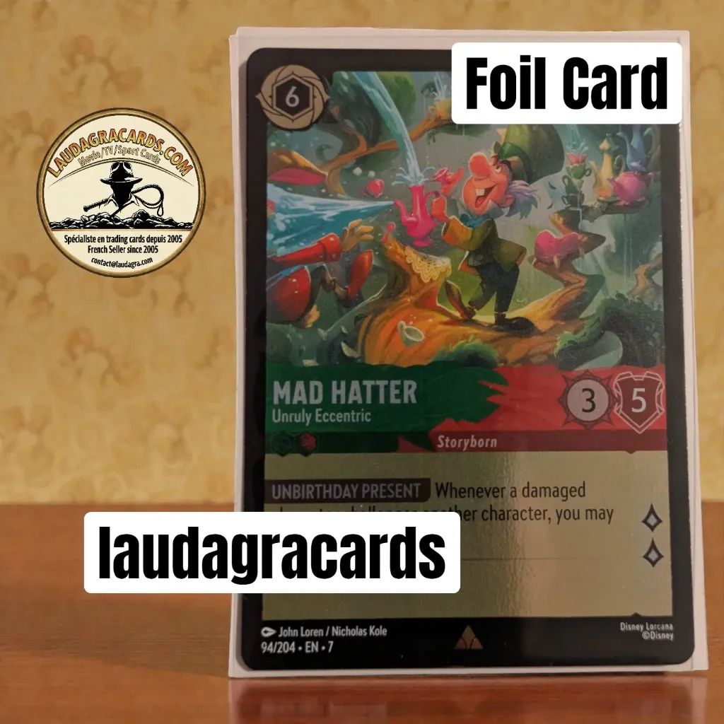 [LORCFOILAZ94] 94  Mad Hatter - Unruly Eccentric  Foil Card