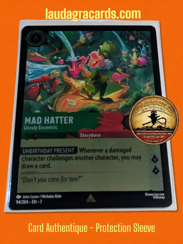 [LORCFOILAZ94] 94  Mad Hatter - Unruly Eccentric  Foil Card