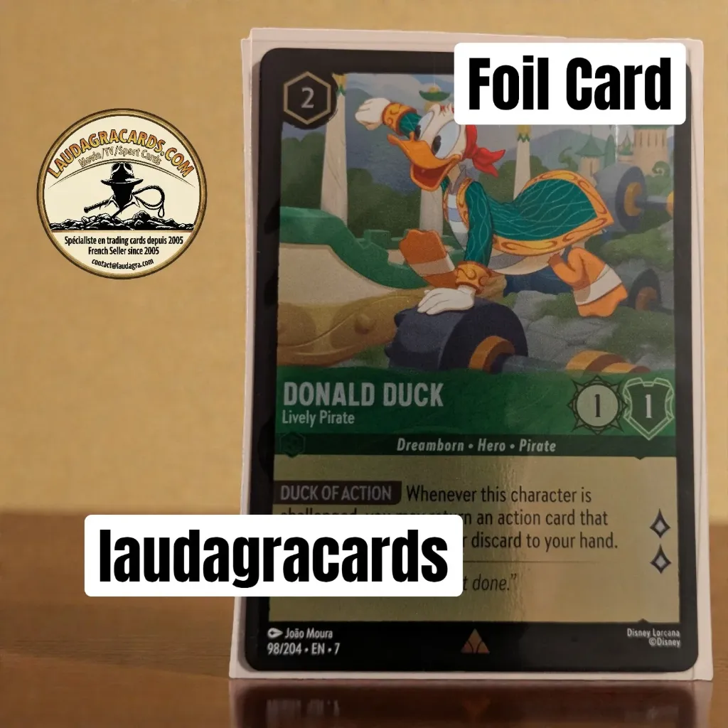 [LORCFOILAZ98] 98  Donald Duck - Lively Pirate  Foil Card
