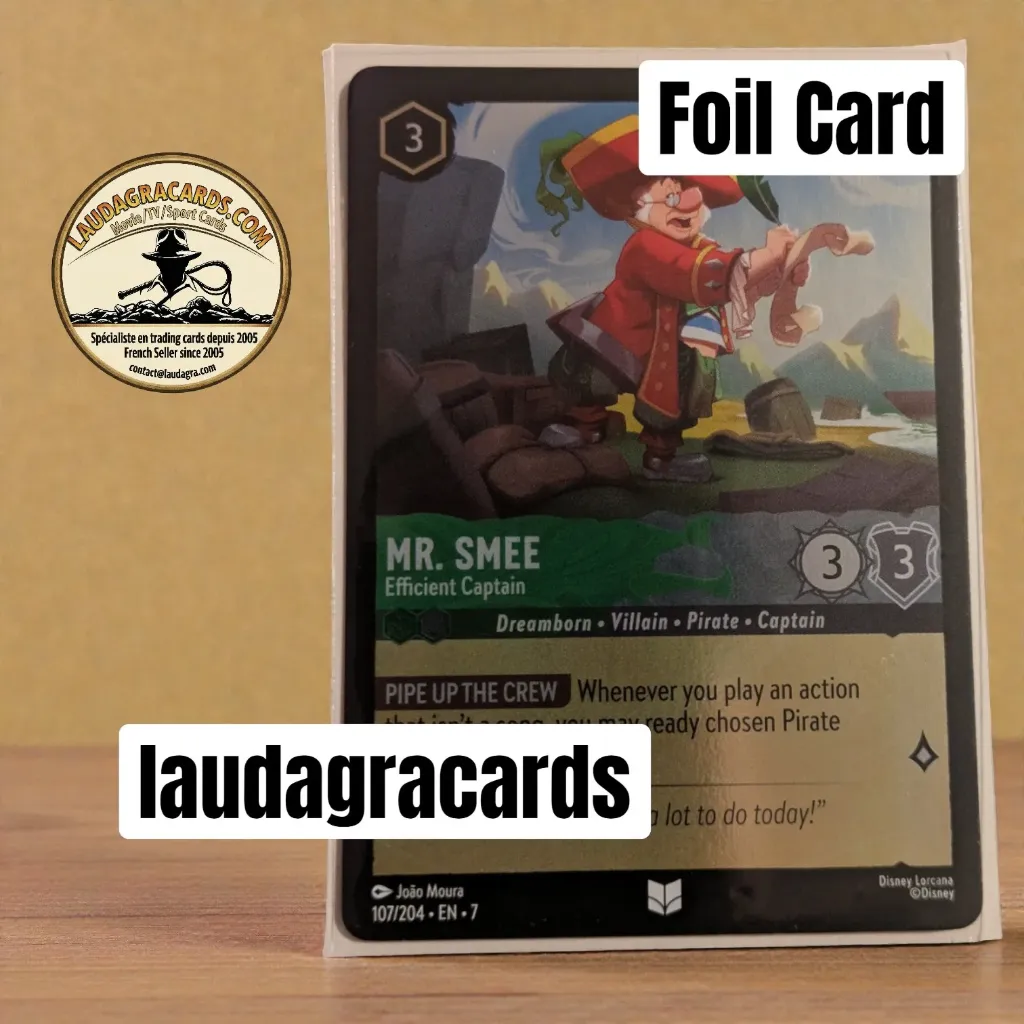 [LORCFOILAZ107] 107  Mr. Smee - Efficient Captain  Foil Card