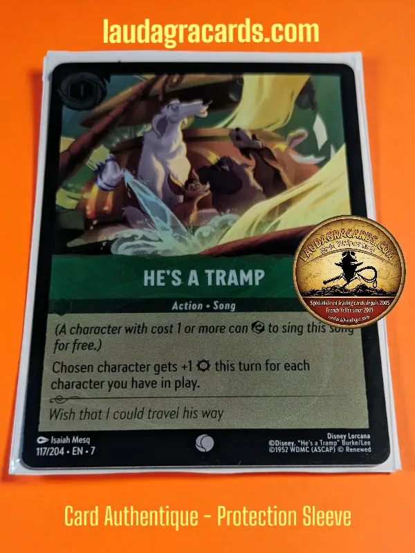 [LORCFOILAZ117] 117  He's a Tramp  Foil Card