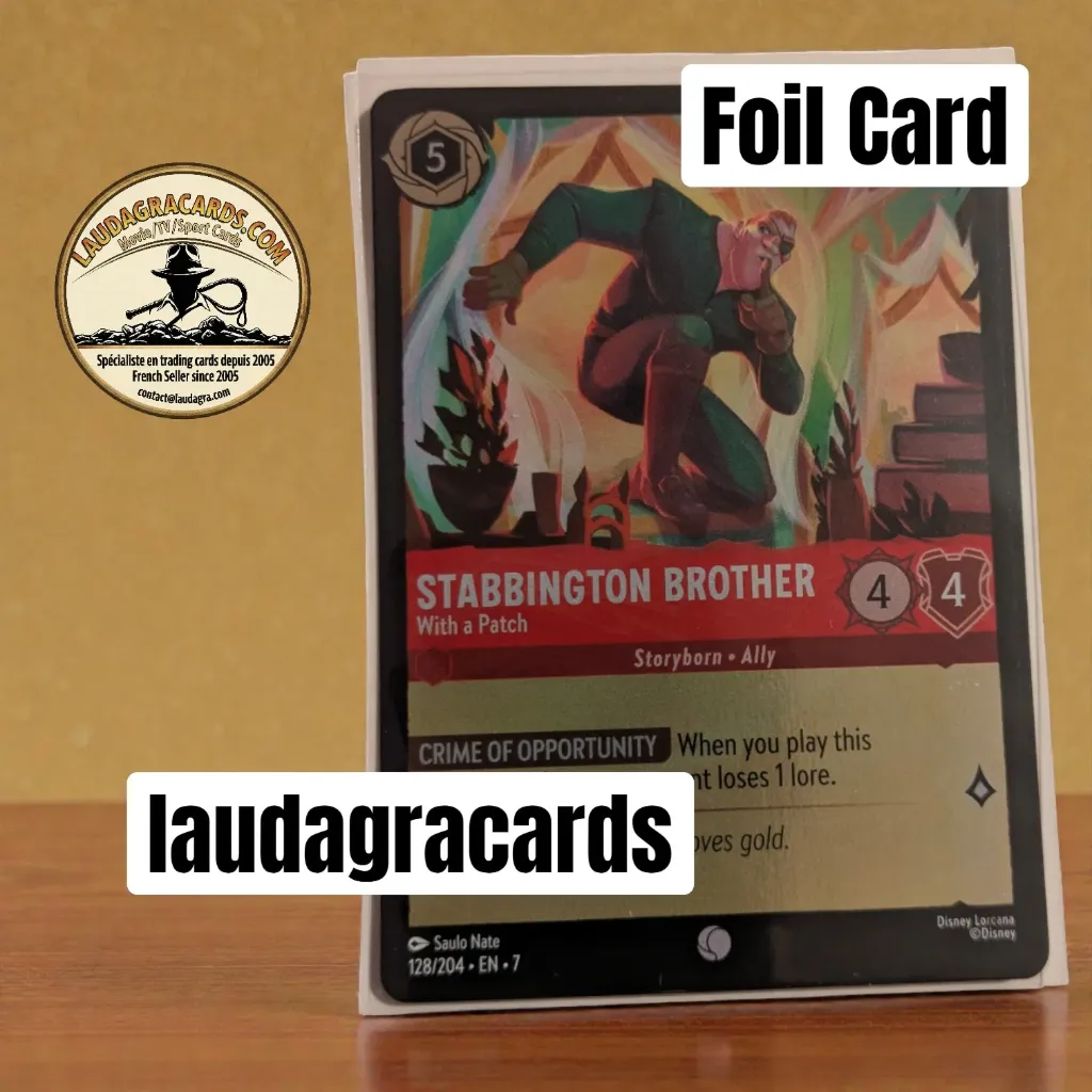 [LORCFOILAZ128] 128  Stabbington Brother - With a Patch  Foil Card