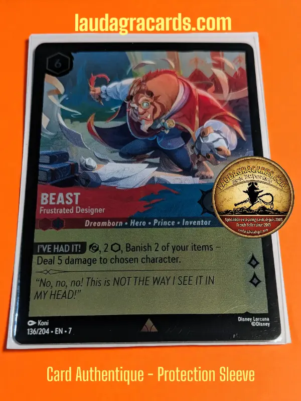 136  Beast - Frustrated Designer  Foil Card