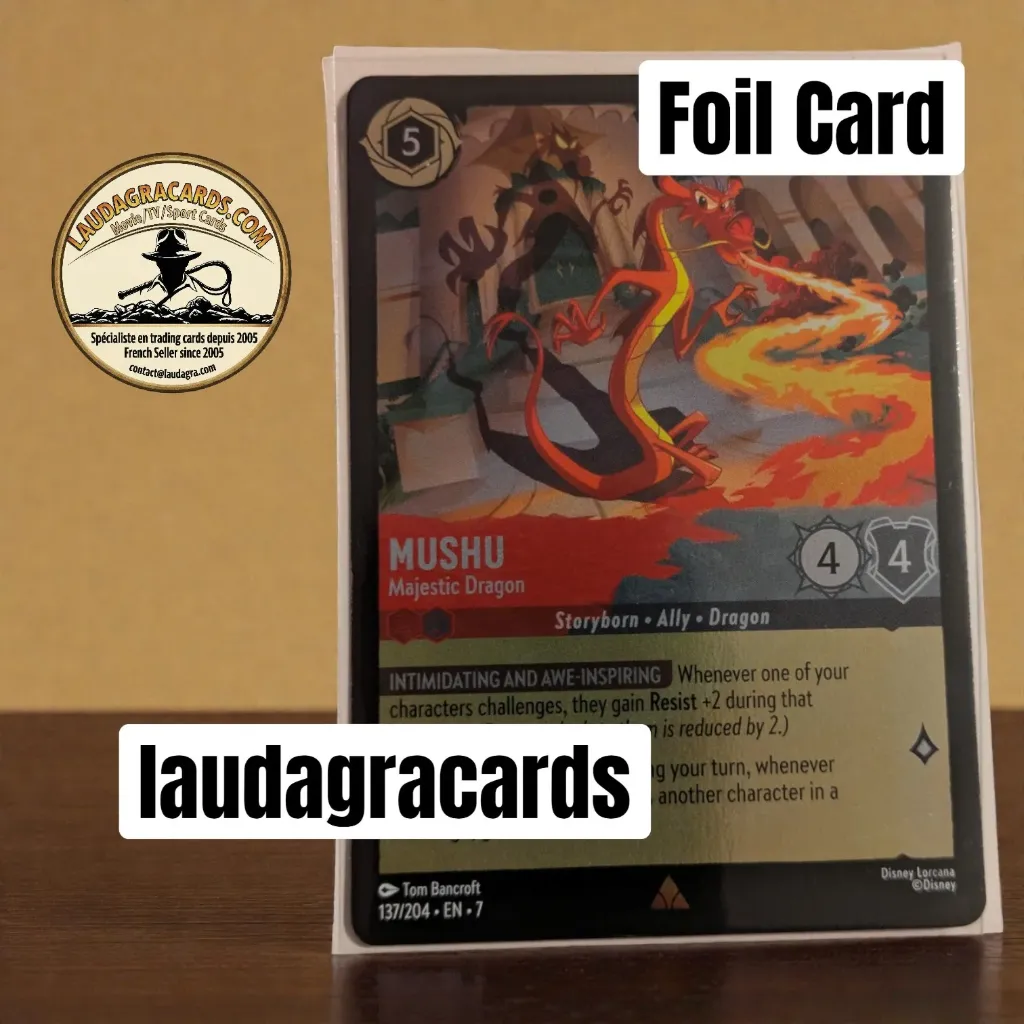 [LORCFOILAZ137] 137  Mushu - Majestic Dragon  Foil Card