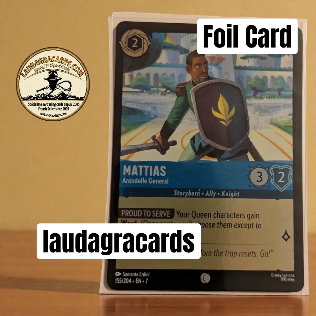 [LORCFOILAZ155] 155  Mattias - Arendelle General  Foil Card
