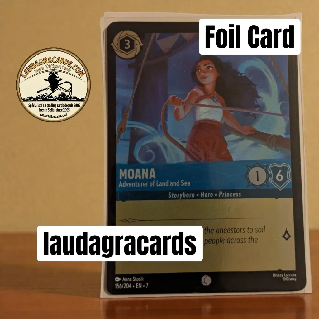 [LORCFOILAZ156] 156  Moana - Adventurer of Land and Sea  Foil Card