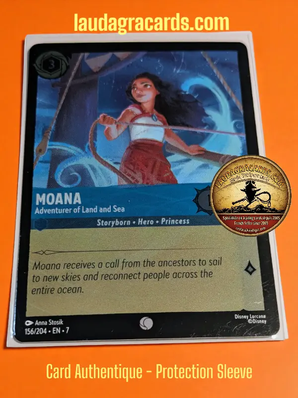 156  Moana - Adventurer of Land and Sea  Foil Card