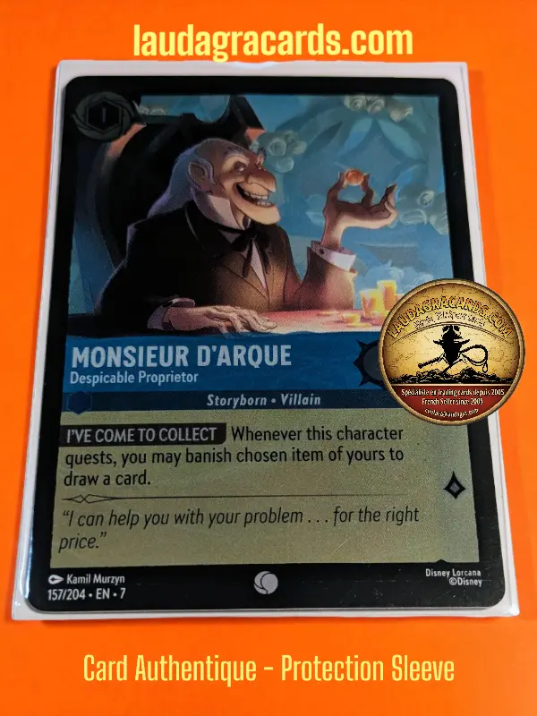 157  Monsieur D'Arque - Despicable Proprietor  Foil Card
