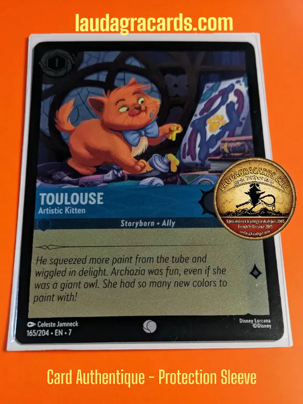 165  Toulouse - Artistic Kitten  Foil Card