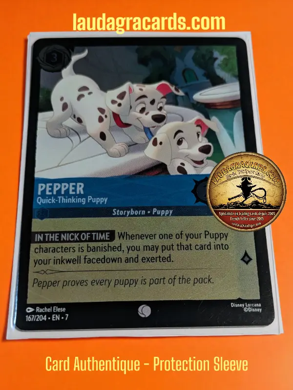167  Pepper - Quick-Thinking Puppy  Foil Card
