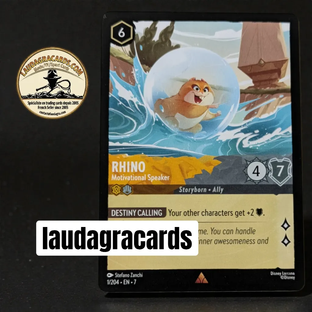 [LORCAZ01] 01  Rhino - Motivational Speaker  Single Card