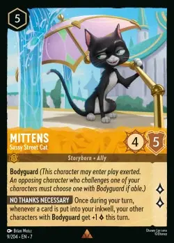 [LORCAZ09] 09  Mittens - Sassy Street Cat  Single Card