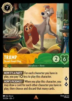 [LORCAZ10] 10  Tramp - Street-Smart Dog  Single Card