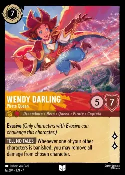 [LORCAZ12] 12  Wendy Darling - Pirate Queen  Single Card