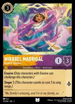 [LORCAZ13] 13  Mirabel Madrigal - Hopeful Dreamer  Single Card