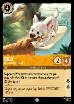 18  Bolt - Dependable Friend  Single Card