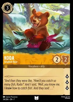 34  Koda - Smallish Bear  Single Card
