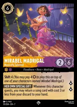 35  Mirabel Madrigal - Musically Talented  Single Card
