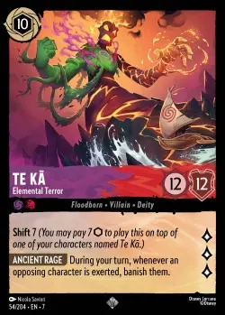 54  Te Ka - Elemental Terror  Single Card