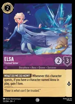 55  Elsa - Trusted Sister  Single Card