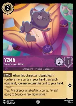59  Yzma - Transformed Kitten  Single Card