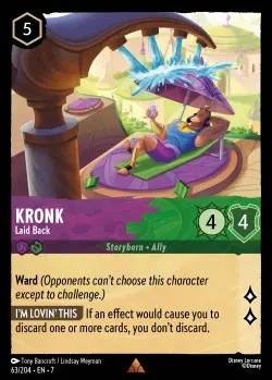 63  Kronk - Laid Back  Single Card