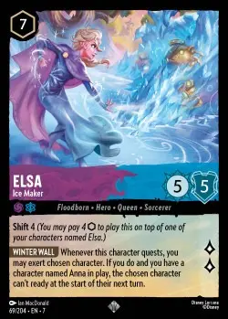 69  Elsa - Ice Maker  Single Card