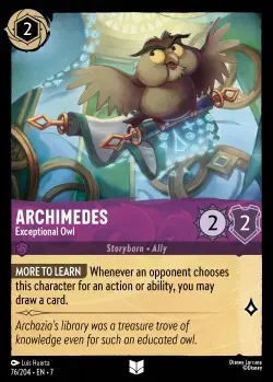 76  Archimedes - Exceptional Owl  Single Card