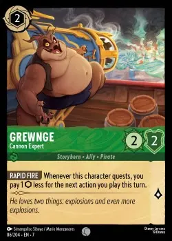 [LORCAZ86] 86  Grewnge - Cannon Expert  Single Card