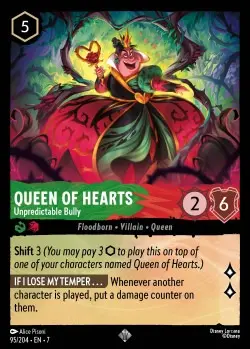 [LORCAZ95] 95  Queen of Hearts - Unpredictable Bully  Single Card