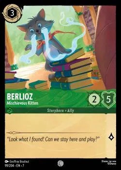 [LORCAZ99] 99  Berlioz - Mischievous Kitten  Single Card