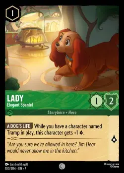 [LORCAZ100] 100  Lady - Elegant Spaniel  Single Card