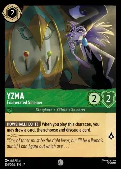 [LORCAZ101] 101  Yzma - Exasperated Schemer  Single Card