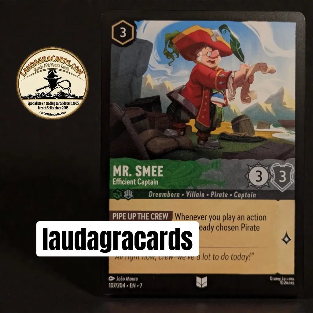 [LORCAZ107] 107  Mr. Smee - Efficient Captain  Single Card