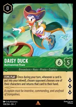 [LORCAZ108] 108  Daisy Duck - Multitalented Pirate  Single Card