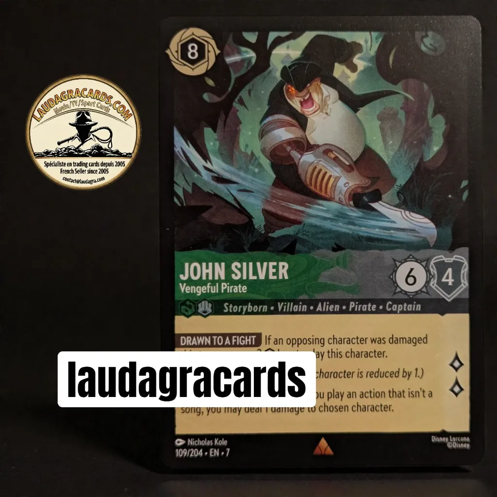 [LORCAZ109] 109  John Silver - Vengeful Pirate  Single Card