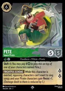 [LORCAZ114] 114  Pete - Space Pirate  Single Card
