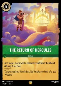 [LORCAZ118] 118  The Return of Hercules  Single Card