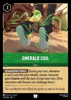 [LORCAZ120] 120  Emerald Coil  Single Card