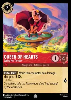 [LORCAZ122] 122  Queen of Hearts - Losing Her Temper  Single Card