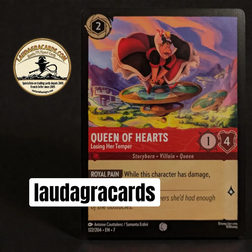 [LORCAZ122] 122  Queen of Hearts - Losing Her Temper  Single Card