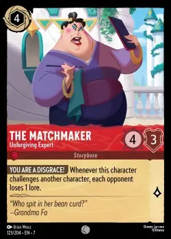 [LORCAZ123] 123  The Matchmaker - Unforgiving Expert  Single Card