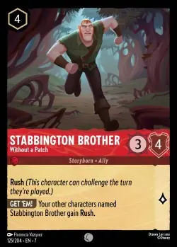 [LORCAZ125] 125  Stabbington Brother - Without a Patch  Single Card