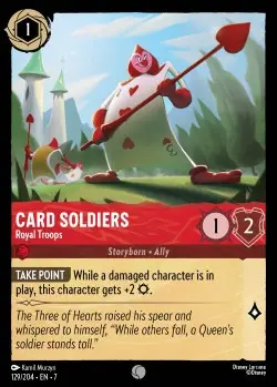 [LORCAZ129] 129  Card Soldiers - Royal Troops  Single Card
