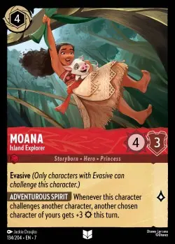 134  Moana - Island Explorer  Single Card
